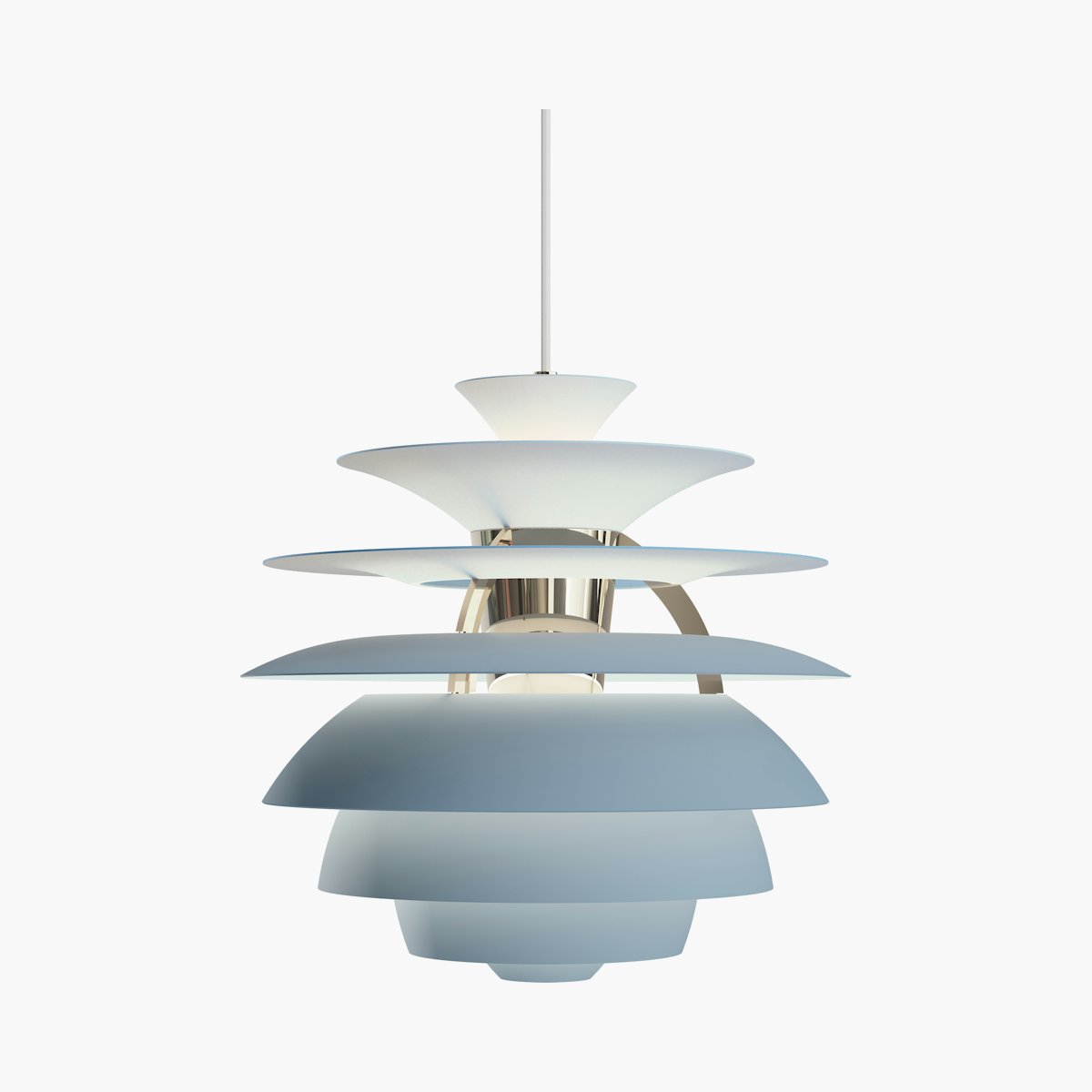 Snowball Pendant Lamp, Smokey Blue