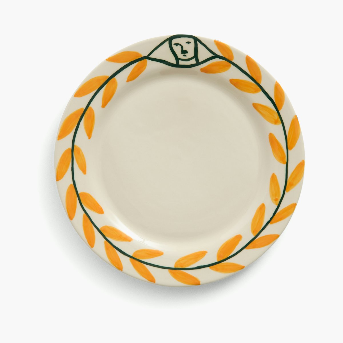 Golden Leaf Salad Plate