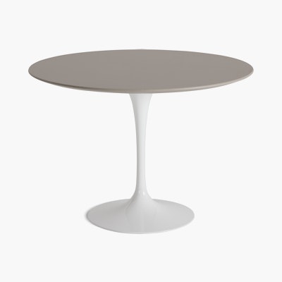 Saarinen Dining Table - Round, 42 Inch, Laminate, Modern Clay, White Base