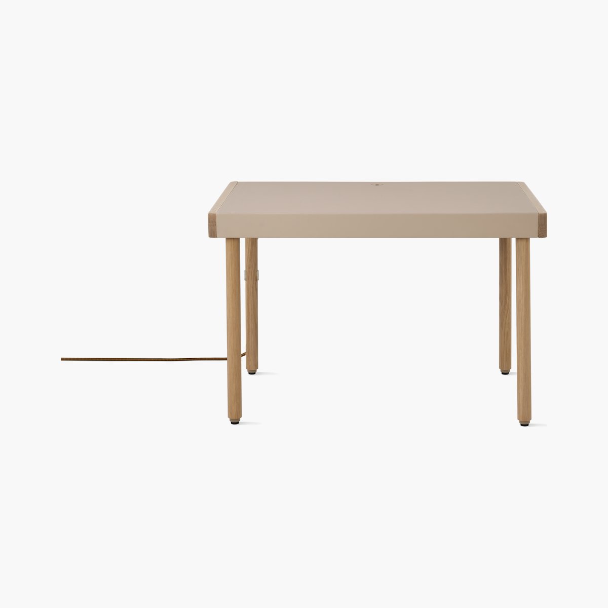 New Canaan Leatherwrap Sit-to-Stand Desk, No Storage